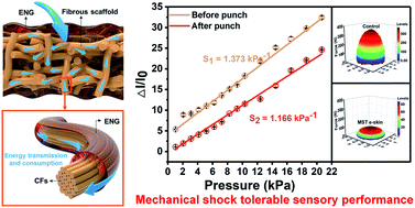 Graphical abstract: Soft while strong mechanical shock tolerable e-skins