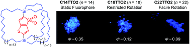 Graphical abstract: Crystalline thieno[3,2-b]thiophene-dioxide-diyl bridged molecular gyrotops as fluorescent dielectric materials