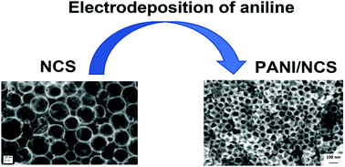 Graphical abstract: Electrochemistry of new generation conformal polyaniline/carbon scaffolds with monodispersed nanopores and high capacitance