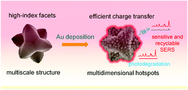 Graphical abstract: High-index facets and multidimensional hotspots in Au-decorated 24-faceted PbS for ultrasensitive and recyclable SERS substrates