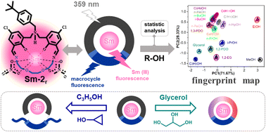 Graphical abstract: Highly selective and discriminative detection of small alcohols based on a dual-emission macrocyclic samarium complex