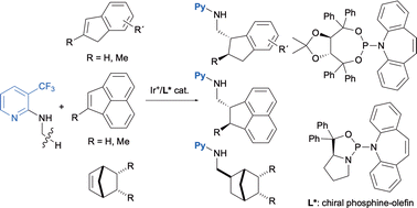 Graphical abstract: Asymmetric addition of an N-methyl C(sp3)–H bond to cyclic alkenes enabled by an iridium/phosphine–olefin catalyst