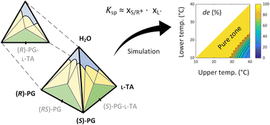 Graphical abstract: Design of diastereomeric salt resolution via multicomponent system characterization: a case study with hydrate formation