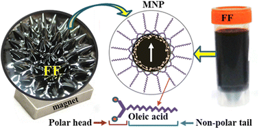 Graphical abstract: Nonlinear behavior of the impedance spectrum of a kerosene based ferrofluid