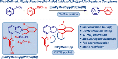 Graphical abstract: Well-defined, air- and moisture-stable palladium–imidazo[1,5-a]pyridin-3-ylidene complexes: a versatile catalyst platform for cross-coupling reactions by L-shaped NHC ligands