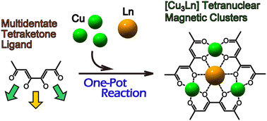 Graphical abstract: Tetranuclear [Cu3Ln] complexes derived from a tetraketone-type ligand