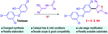 Graphical abstract: C–H heteroarylation of aromatics via catalyst free SN2′ coupling cycloaromatization