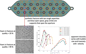 Graphical abstract: A micro-scale rheometer to study foam texture and flow resistance in planar fractures