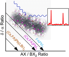 Graphical abstract: Stoichiometry dependent phase evolution of co-evaporated formamidinium and cesium lead halide thin films