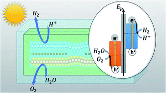 Graphical abstract: A van der Waals heterojunction based on monolayers of MoS2 and WSe2 for overall solar water splitting