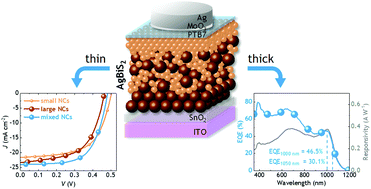 Graphical abstract: Mixed AgBiS2 nanocrystals for photovoltaics and photodetectors