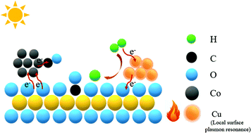 Graphical abstract: Photo-assisted thermal catalytic Fischer–Tropsch synthesis over Co–Cu/CeO2