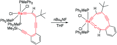 Graphical abstract: Synthesis and characterization of rhena[10]annulynes