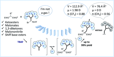 Graphical abstract: Hexafluoroisobutylation of enolates through a tandem elimination/allylic shift/hydrofluorination reaction