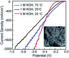 Graphical abstract: A large scale self-supported WP–W2C nanoporous network for efficient hydrogen evolution reaction in alkaline media