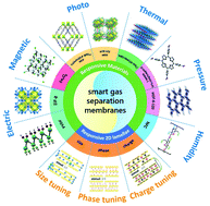 Graphical abstract: Switching gas permeation through smart membranes by external stimuli: a review