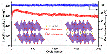 Graphical abstract: Ultrastable hydrated vanadium dioxide cathodes for high-performance aqueous zinc ion batteries with H+/Zn2+ Co-insertion mechanism