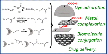 Graphical abstract: Revisiting carboxylic group functionalization of silica sol–gel materials