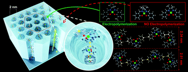 Graphical abstract: Getting closer to the intrinsic properties of Ni2+salen polymer semiconductors accessed by chain isolation inside silica nanochannels