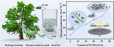 Graphical abstract: Highly flexible cellulose nanofiber/single-crystal nanodiamond flake heat spreader films for heat dissipation