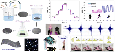 Graphical abstract: Preparation and applications of flexible conductive organohydrogels with ultrahigh gas permeability