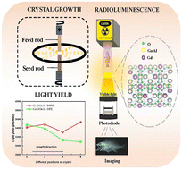 Graphical abstract: A homogeneity study on (Ce,Gd)3Ga2Al3O12 crystal scintillators grown by an optical floating zone method and a traveling solvent floating zone method