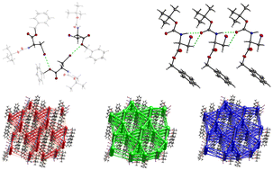 Graphical abstract: Analysis of short contacts in crystals of halogenated amino acids: atom–atom interactions vs. energy frameworks