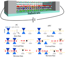 Graphical abstract: Spin-gapless van der Waals heterostructure for spin gating through magnetic injection devices