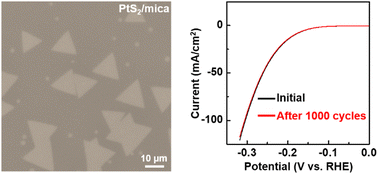 Graphical abstract: Chemical vapor deposition of uniform bilayer PtS2 flakes for electrocatalytic hydrogen evolution