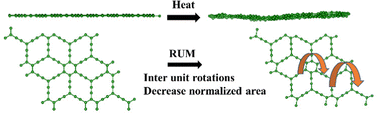 Graphical abstract: Biaxial negative thermal expansion in carbon nets – graphyne and derivatives