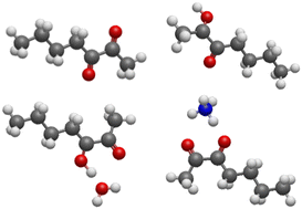 Graphical abstract: Gas phase H+, H3O+ and NH4+ affinities of oxygen-bearing volatile organic compounds; DFT calculations for soft chemical ionisation mass spectrometry