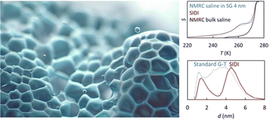 Graphical abstract: Melting of aqueous NaCl solutions in porous materials: shifted phase transition distribution (SIDI) approach for determining NMR cryoporometry pore size distributions