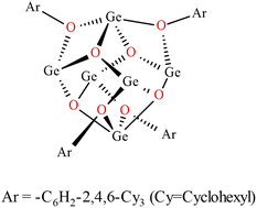 Graphical abstract: Rearrangement of a Ge(ii) aryloxide to yield a new Ge(ii) oxo-cluster [Ge6(μ3-O)4(μ2-OC6H2-2,4,6-Cy3)4](NH3)0.5: main group aryloxides of Ge(ii), Sn(ii), and Pb(ii) [M(OC6H2-2,4,6-Cy3)2]2 (Cy = cyclohexyl)