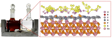 Graphical abstract: Synthesis of CoP@B,N,P co-doped porous carbon by a supramolecular gel self-assembly method for lithium–sulfur battery separator modification