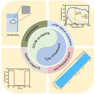 Graphical abstract: Amorphous bismuth and GO co-doped WO3 electrochromic film with fast-switching time and long-term stability