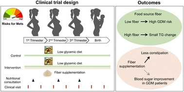 Graphical abstract: Effects of dietary fiber on maternal health in pregnant women with metabolic syndrome risk: a randomized controlled trial