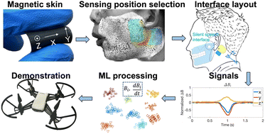 Graphical abstract: Decoding silent speech commands from articulatory movements through soft magnetic skin and machine learning