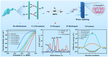 Graphical abstract: Atomic-scale Ru anchored on chromium-shavings as a precursor for a pH-universal hydrogen evolution reaction electrocatalyst