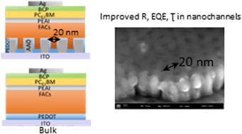 Graphical abstract: Structured hybrid photodetectors using confined conducting polymer nanochannels