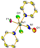 Graphical abstract: The influence of hydroxide to fluoride substitution in the trans-position to NO on the photochemistry of ruthenium nitrosyl complexes in the solid state and in solution