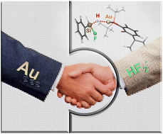 Graphical abstract: Fluoride counterions boost gold(i) catalysis: case studies for hydrodefluorination and CO2 hydrosilylation