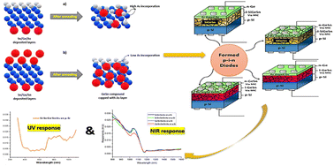 Graphical abstract: Controlling barrier height and spectral responsivity of p–i–n based GeSn photodetectors via arsenic incorporation