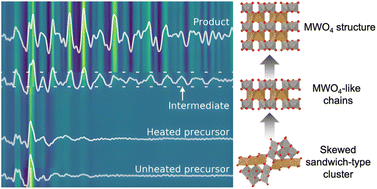 Graphical abstract: Atomic structural changes in the formation of transition metal tungstates: the role of polyoxometalate structures in material crystallization