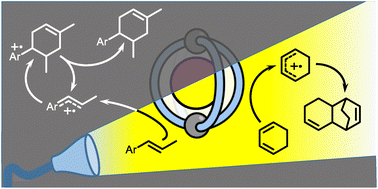 Graphical abstract: Exo-cage catalysis and initiation derived from photo-activating host–guest encapsulation