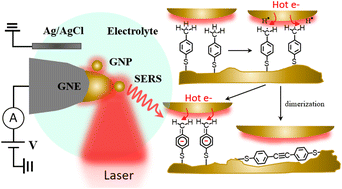 Graphical abstract: Plasmon-mediated dehydrogenation of the aromatic methyl group and benzyl radical formation