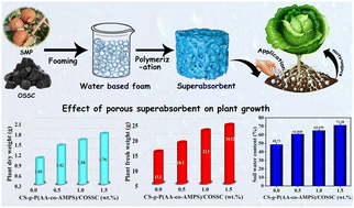 Graphical abstract: Porous superabsorbent composites prepared from aqueous foam template and application evaluation