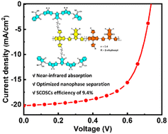 Graphical abstract: Random double-cable conjugated polymers with controlled acceptor contents for single-component organic solar cells