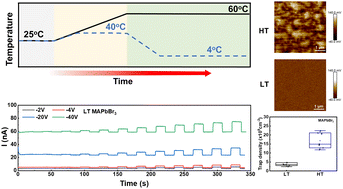 Graphical abstract: Low ion migration and defect density MAPbX3 single crystals grown at low temperature for X-ray detection