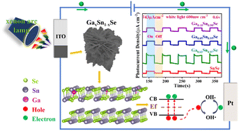 Graphical abstract: Enhancing the photo-response performance of a SnSe-based photoelectrochemical photodetector via Ga doping