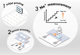 Graphical abstract: Polymeric hydrogel integrated paper-based potentiometric ion-sensing device for the determination of sodium ions in human urine